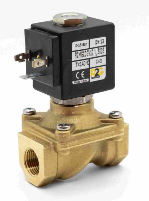 R2G Fluidics R2MG Indirect operated Solenoid Valve Elettrovalvola azionamento indiretto